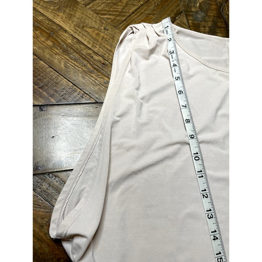 Fabletics Cream Open Back Tencil Sleeveless Shirt - image 6